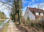 Moderne Doppelhaushälfte DIREKT am alten Kanal! - Ansicht vom Kanal